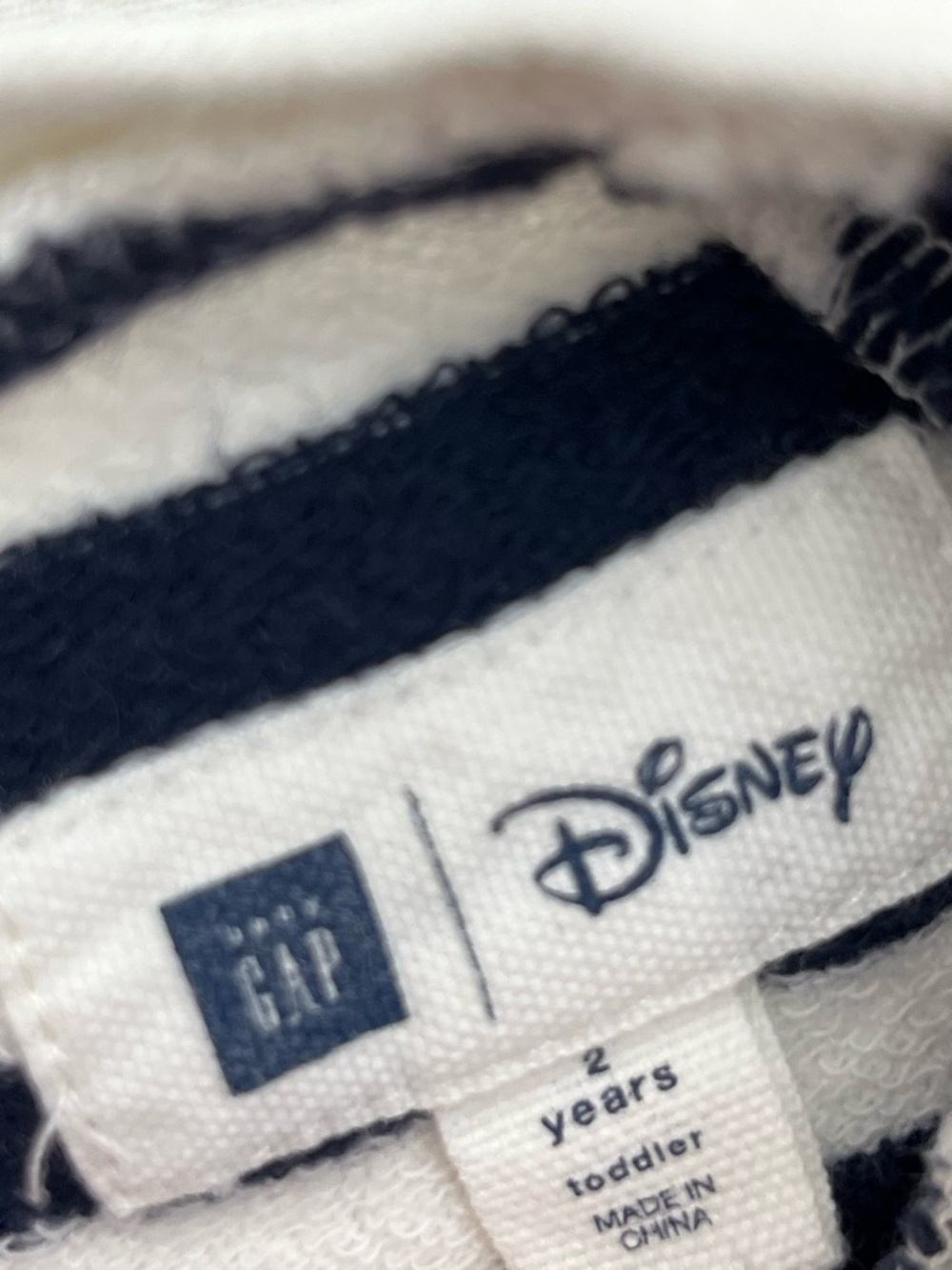 Baby Gap Disney Belle Dress Gold Navy Stripe Tulle Princess Beauty Beast Cotton - Picture 5 of 6